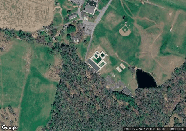Aerial view of Beachmont Corn Maze in Kingsville, MD