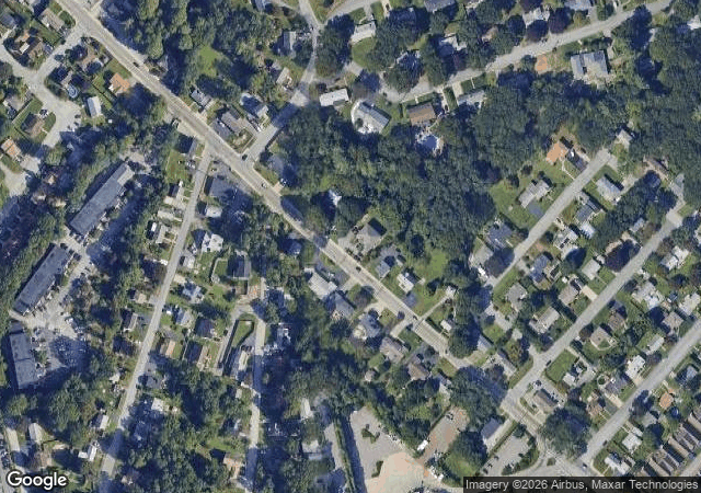 Aerial view of Scary Acres (Confreda's Greenhouses) in Hope, RI