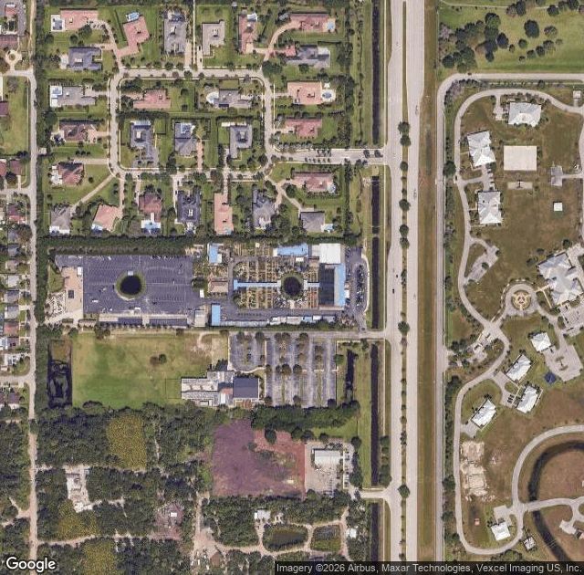 Aerial view of Flamingo Road Nursery — Fall Festival in Davie, FL