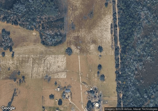 Aerial view of Harvest Holler Corn Maze and Pumpkin Patch in Polk City, FL